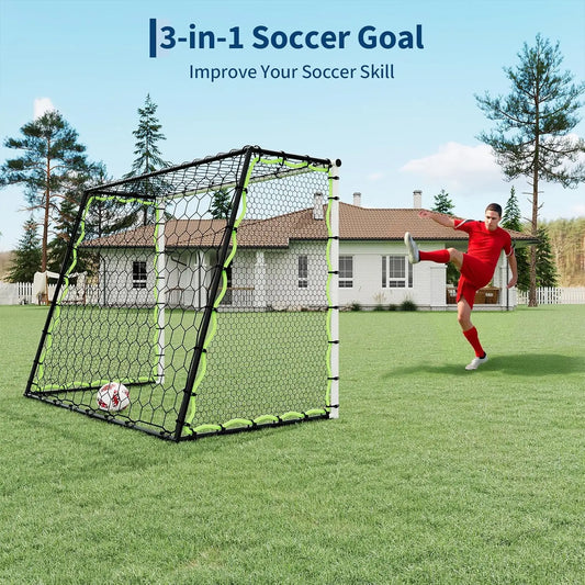 Heavy Duty Portable Soccer Goal With Metal Frame Collapsible Net
