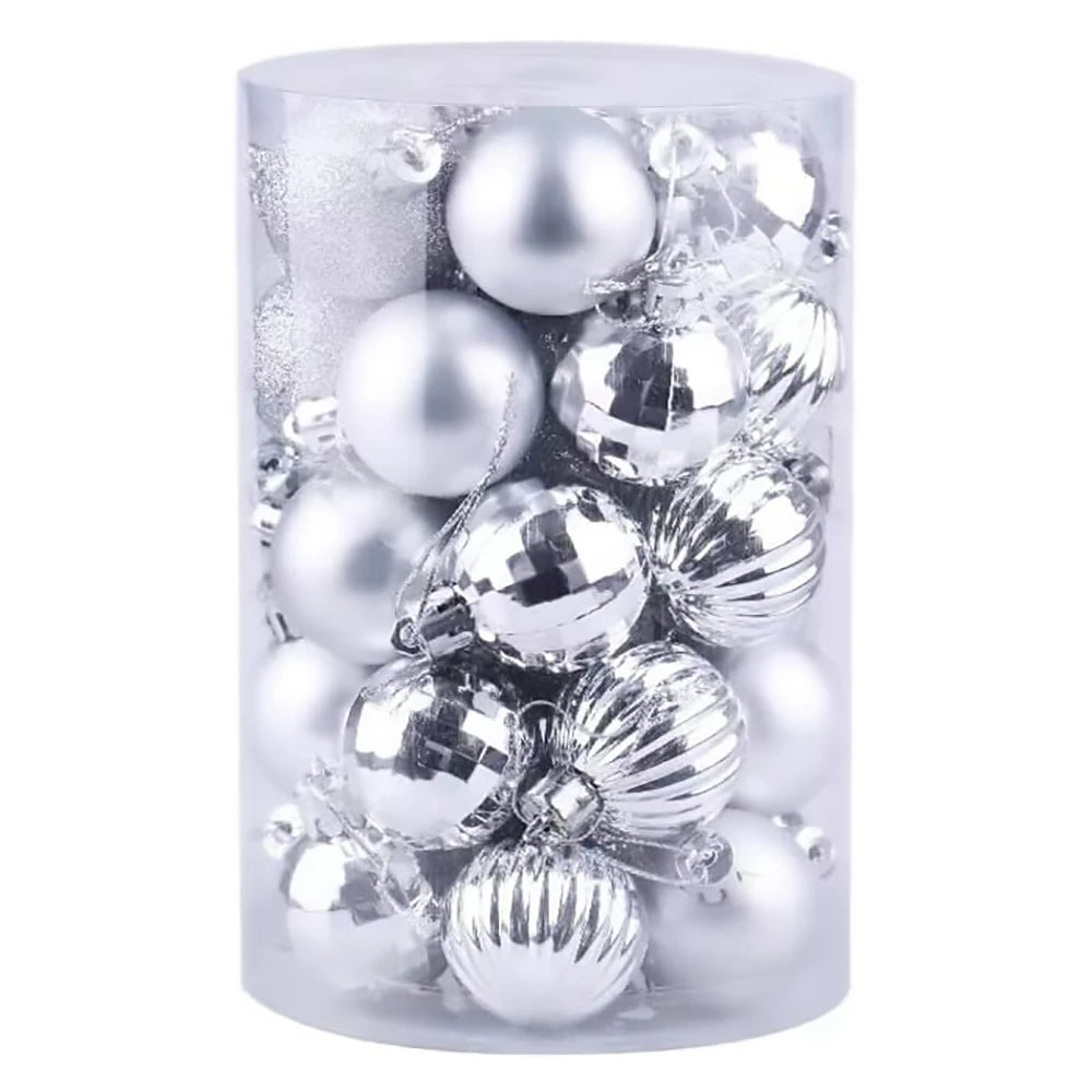 Shatterproof Christmas Ball Ornaments Set 34Pcs By TwisterCK Glossy Mixed Colors For Holidays And Weddings