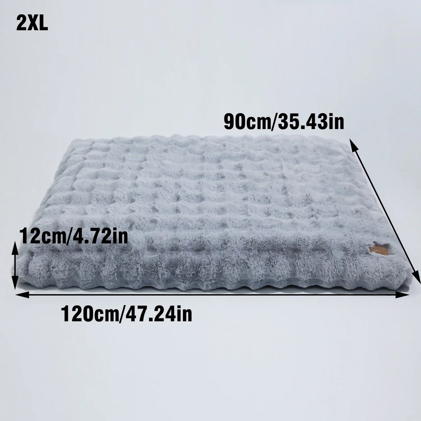 BINGOPAW Ultra-Soft Plush Dog Bed With Thick Foam Base Removable Cover