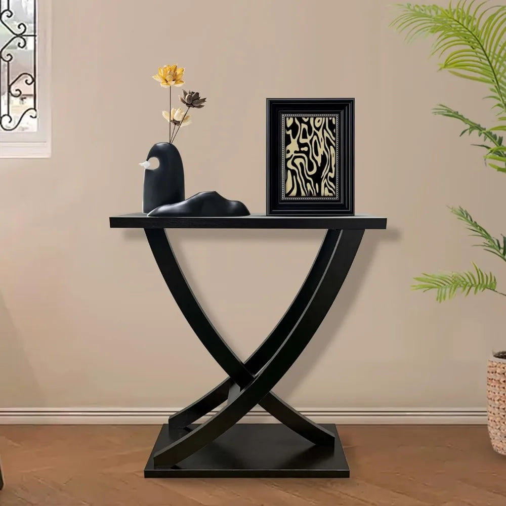 Console Table With Curved Intersecting Legs