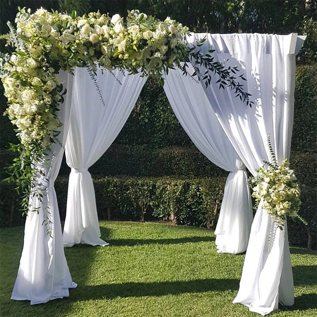 Heavy Duty Wedding Backdrop Stand For Outdoor Chuppah Four Post