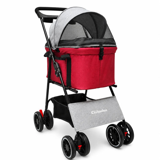 CHIHUAHUA Lightweight Foldable Pet Stroller For Small Dogs