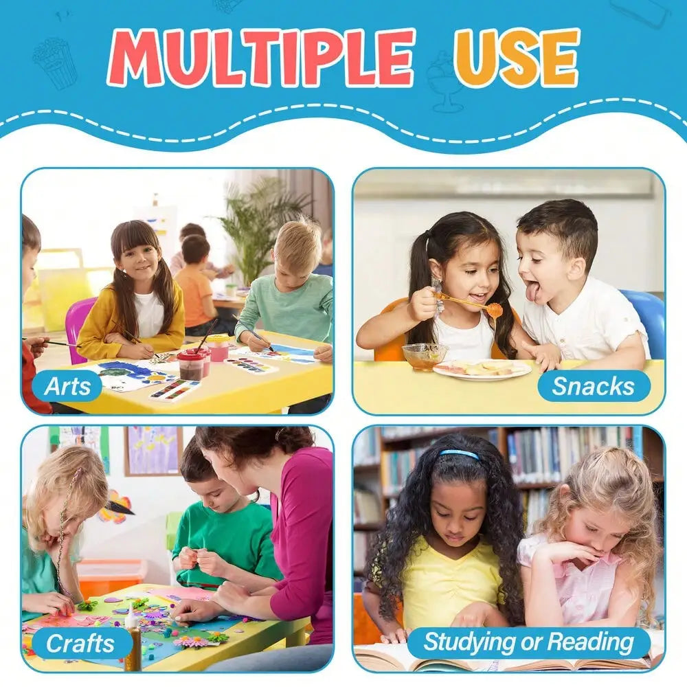 Kids Table And Four Chairs Toddler Play Set