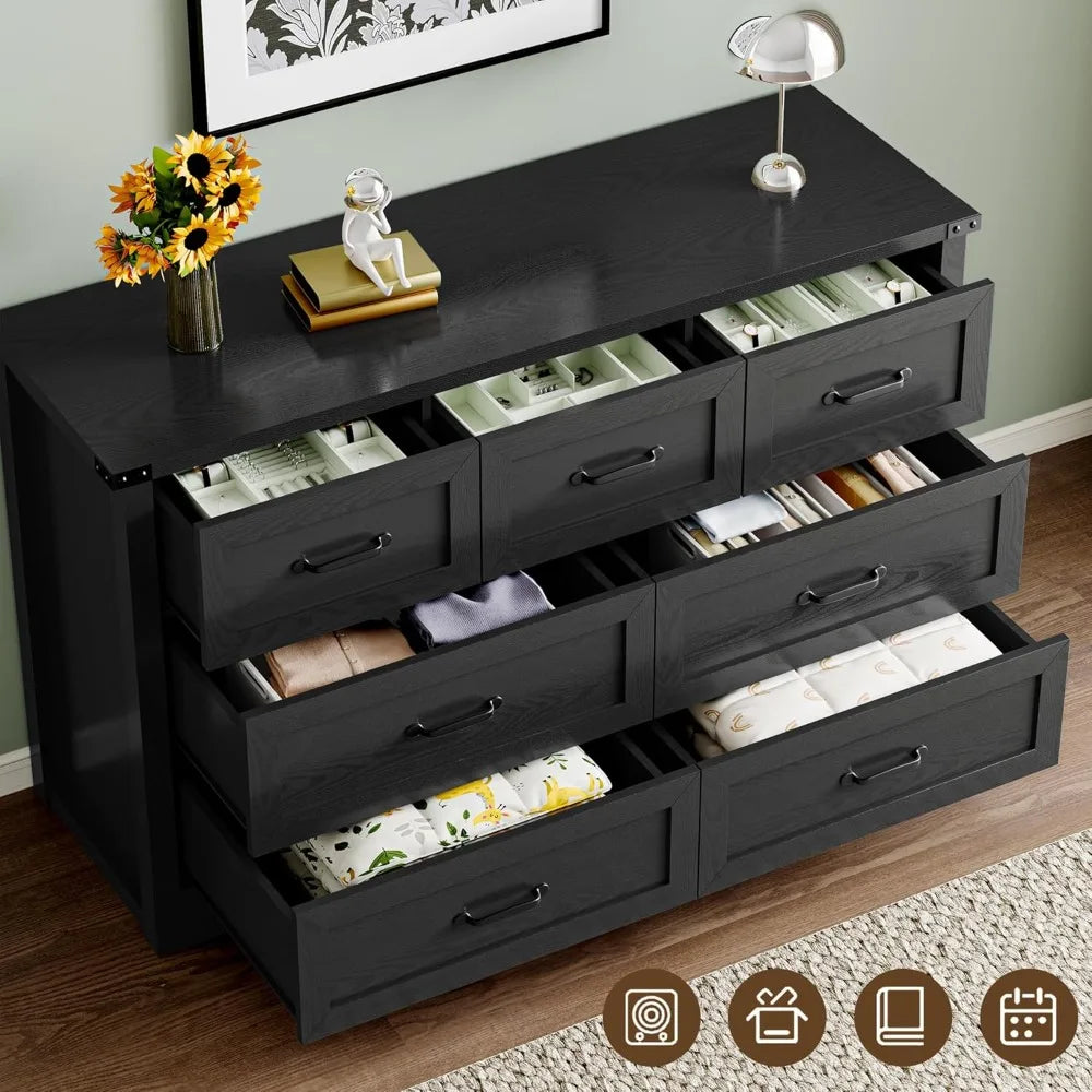 7-Drawer Dresser for Bedroom With Anti-Tipping Design