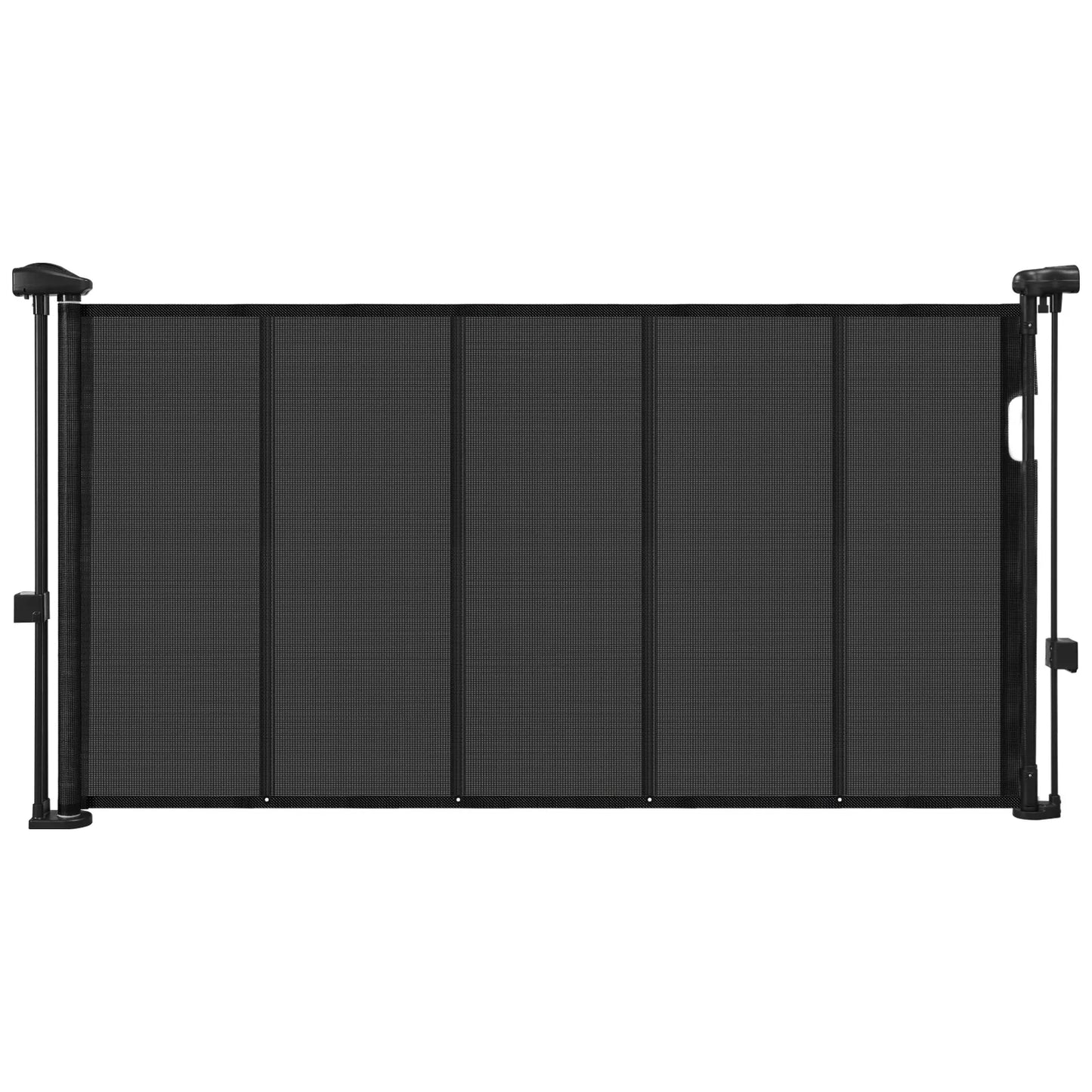 SucceBuy Retractable Baby Gate 55/71/110in 34in Tall Easy Install Mesh Safety Ideal For Kids And Pets
