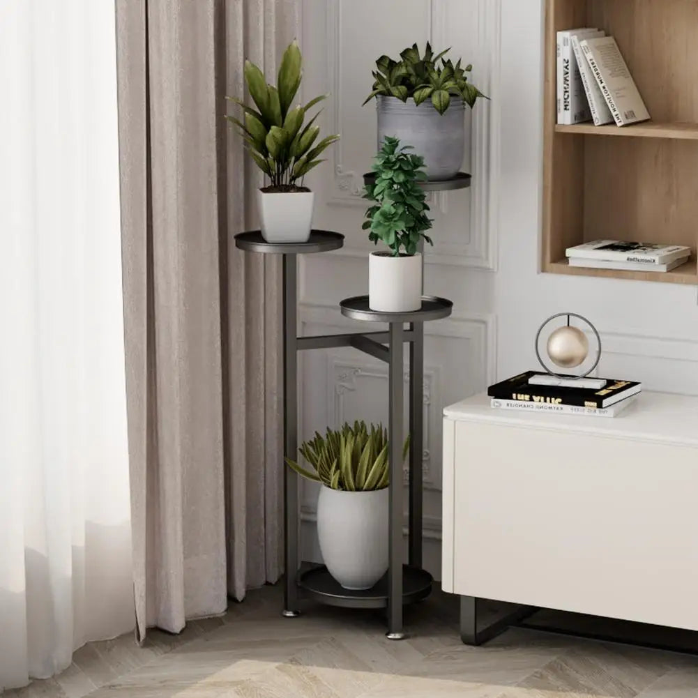 Tiered Plant Stand Indoor 5 Tier Metal Corner Planter With Anti Slip Feet By TWISTER.CK For Home Office Decor