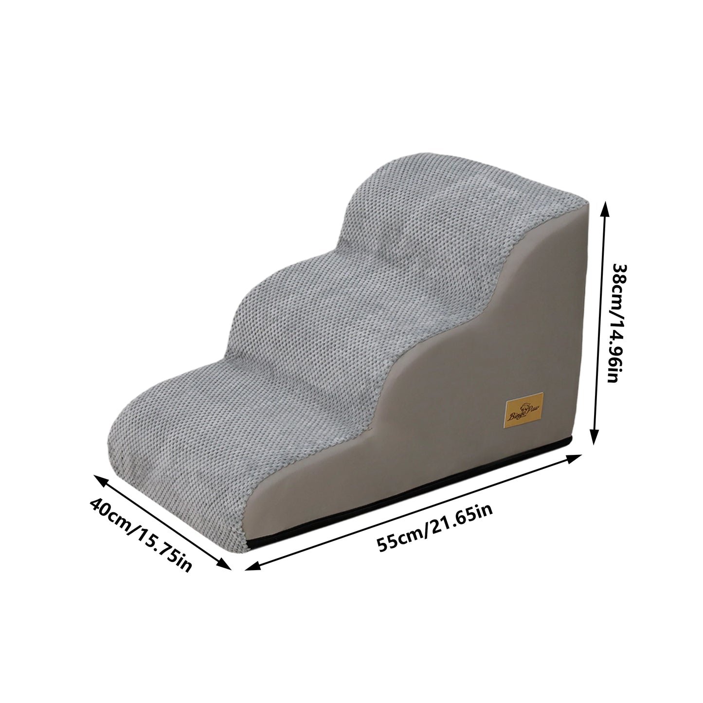 Curved Dog Stairs For Small Dogs With Removable Cover