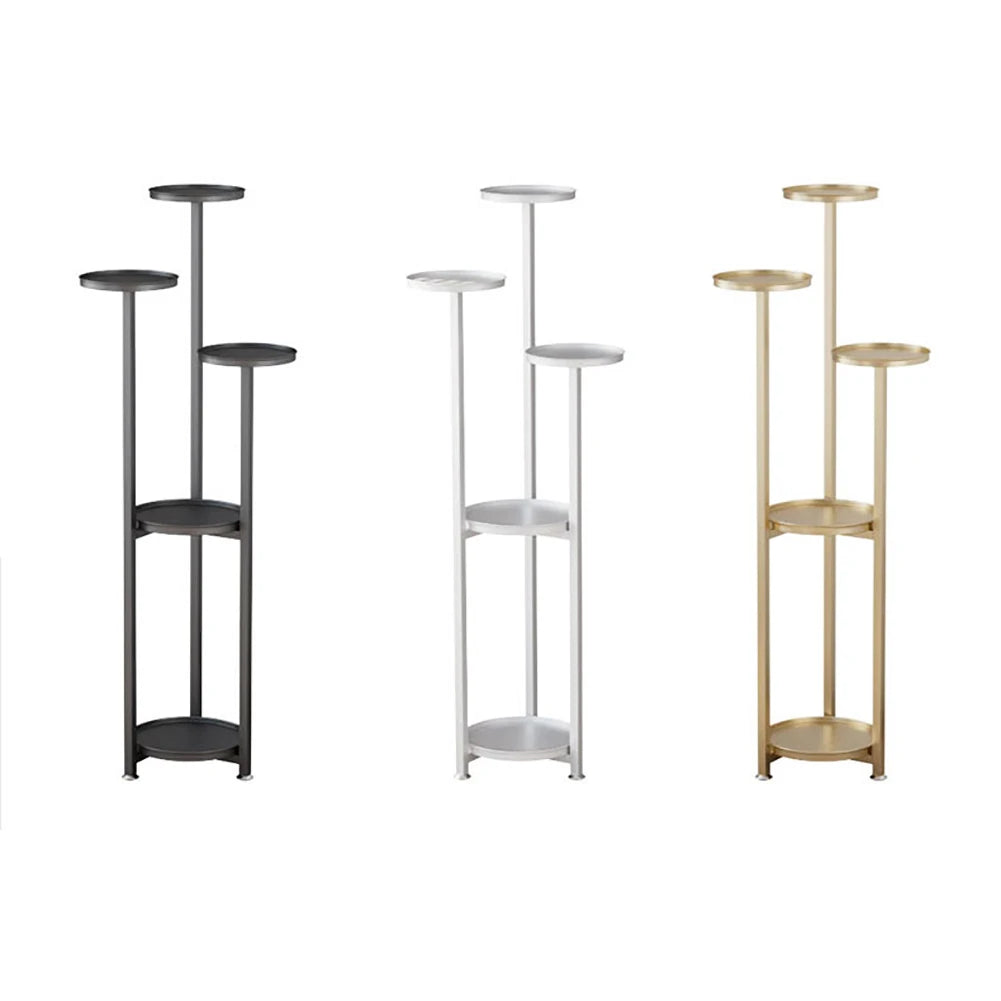 Tiered Plant Stand Indoor 5 Tier Metal Corner Planter With Anti Slip Feet By TWISTER.CK For Home Office Decor