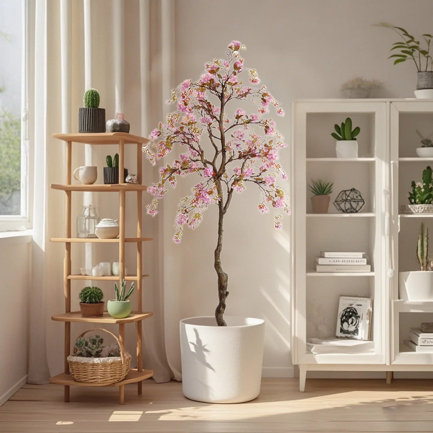 Artificial Begonia Tree In Pot By Twister Realistic Lifelike Leaves For Indoor Outdoor Decor Enthusiasts