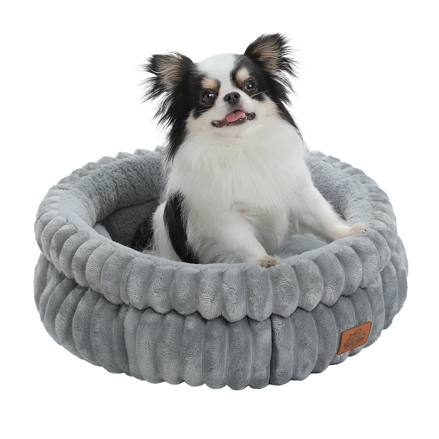 PAWZ Road Round Washable Pet Bed For Medium Dogs And Indoor Cats With Anti Slip Bottom All Season Comfort