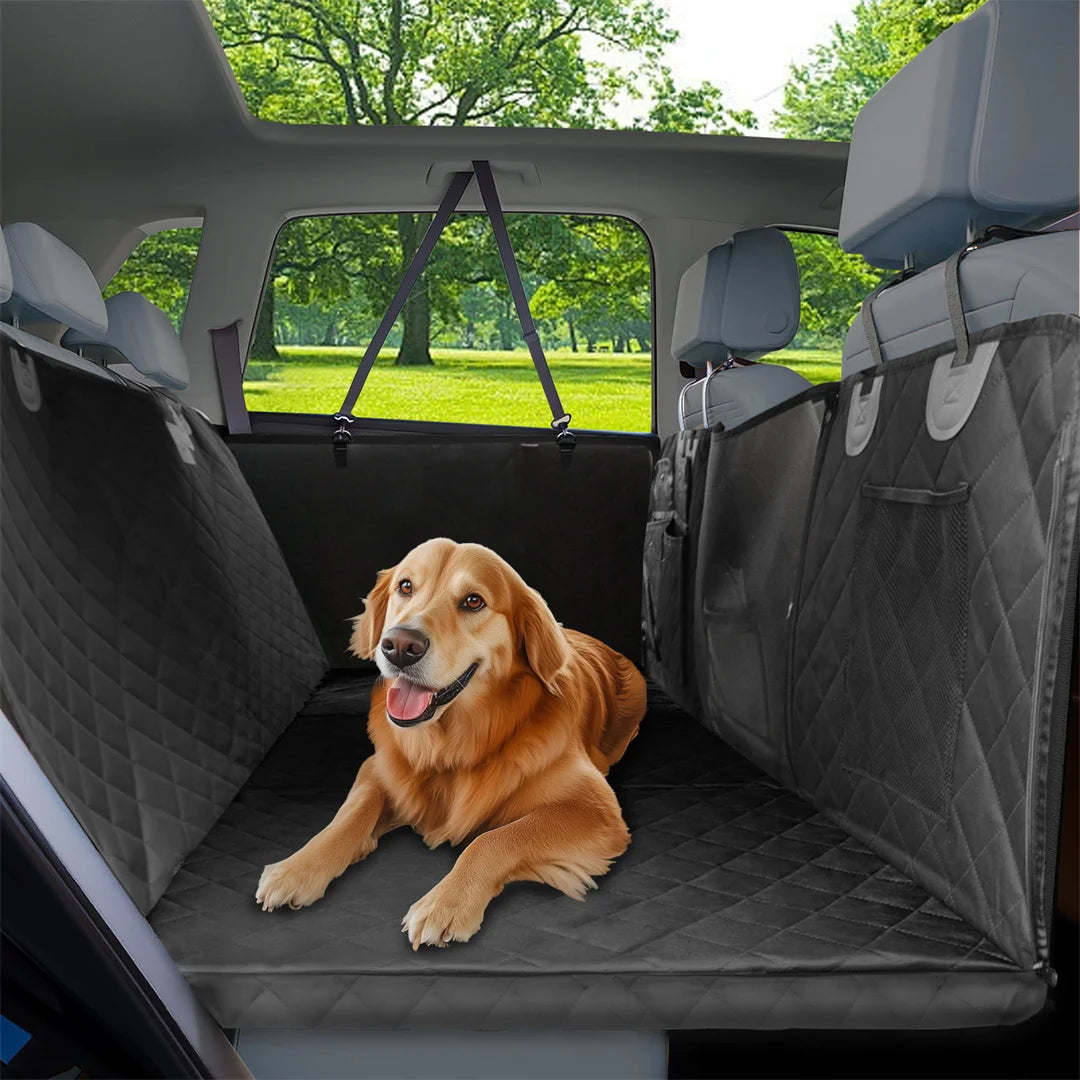 BINGOPAW Waterproof Dog Car Seat Cover Extender Hammock For Back Seat Scratch Proof For Dog Owners