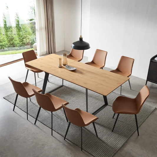 MOYU Modern Expandable Dining Table And Chairs Set