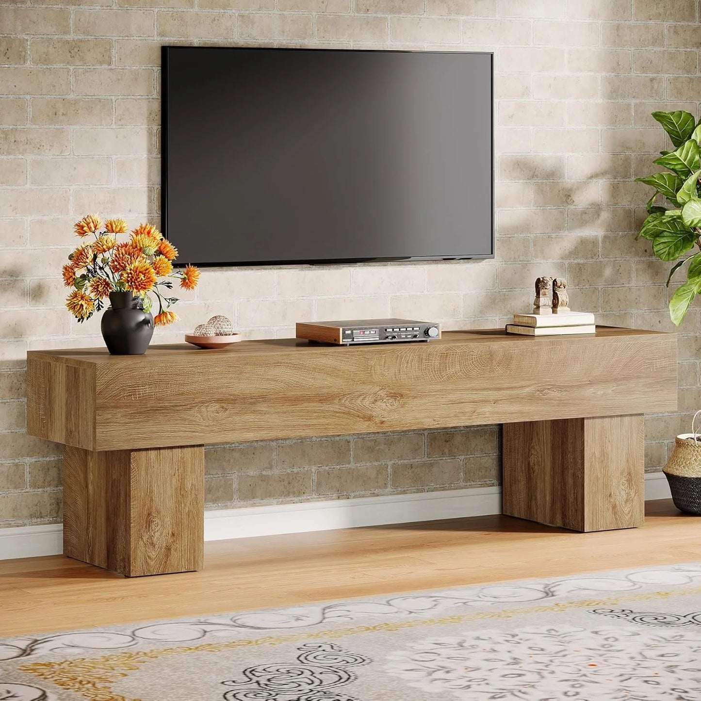 Little Tree Farmhouse TV Stand Entertainment Center