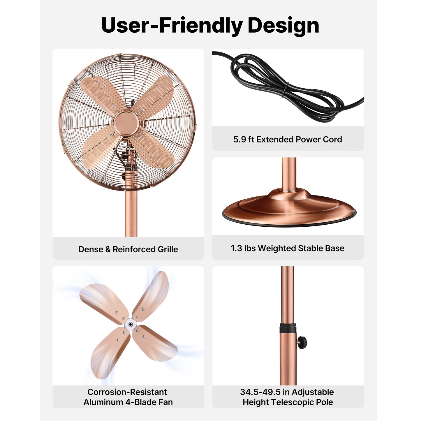 SucceBuy High Velocity Pedestal Fan 16 to 24 Inch 6800CFM 3-Speed Adjustable Metal for Commercial Use