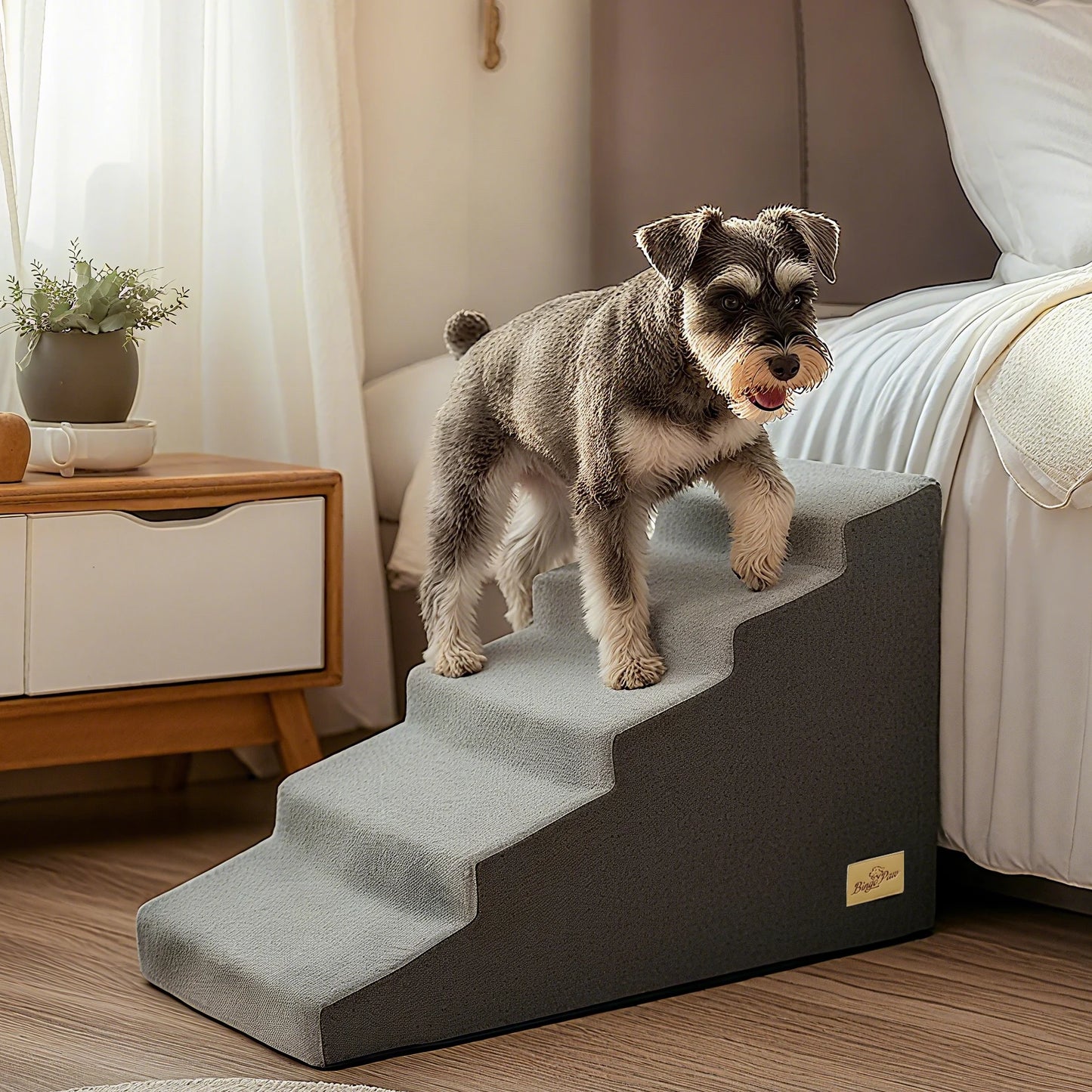 Non Slip Foam Dog Stairs Ramps With Washable Cover