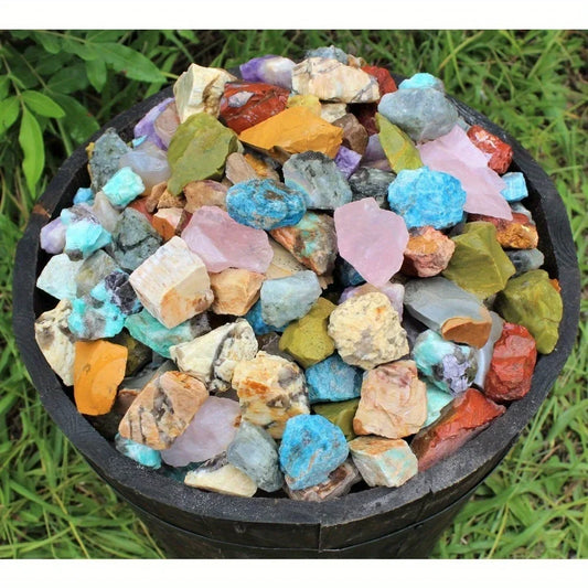 Bulk Mixed Natural Crystal Stones For Crafts Decor And Healing