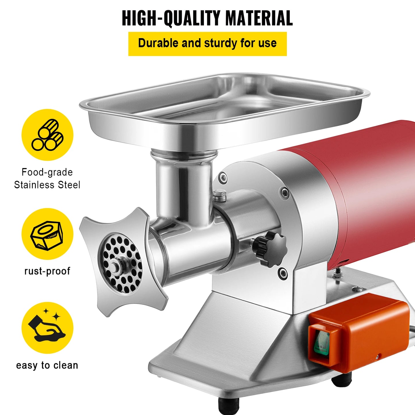 SucceBuy Electric Meat Grinder 250 Kg Per Hr Power Commercial Chopper Shredder With Drawers For Home And Restaurant Use