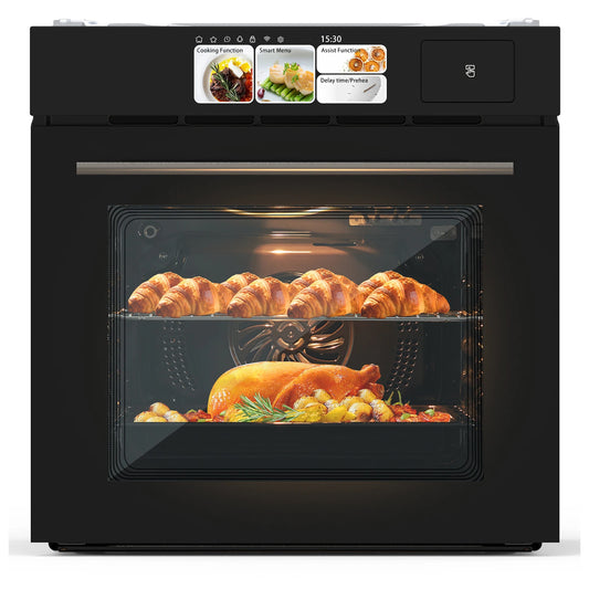 Acekool Single Wall Oven Convection Electric With 8 Modes Touch Screen