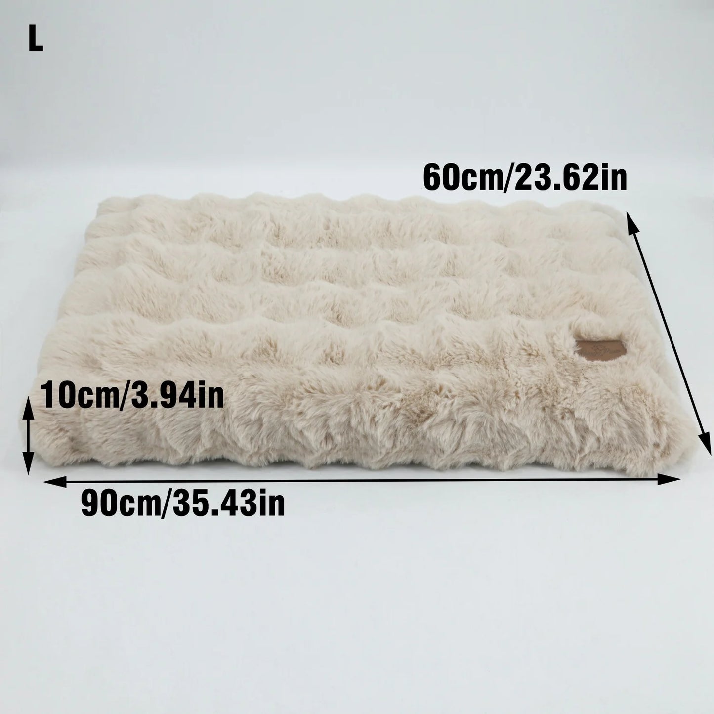 BINGOPAW Ultra-Soft Plush Dog Bed With Thick Foam Base Removable Cover