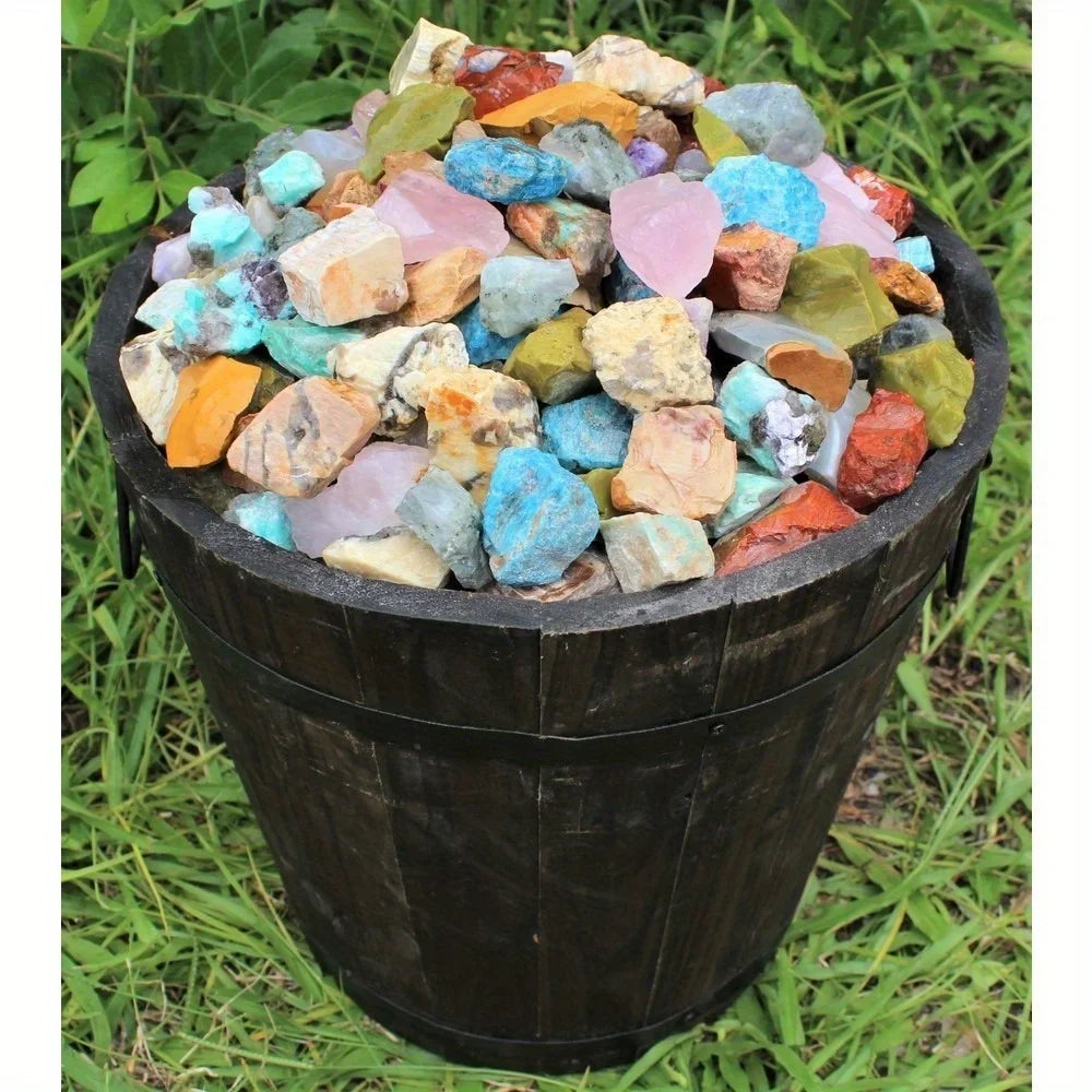 Bulk Mixed Natural Crystal Stones For Crafts Decor And Healing