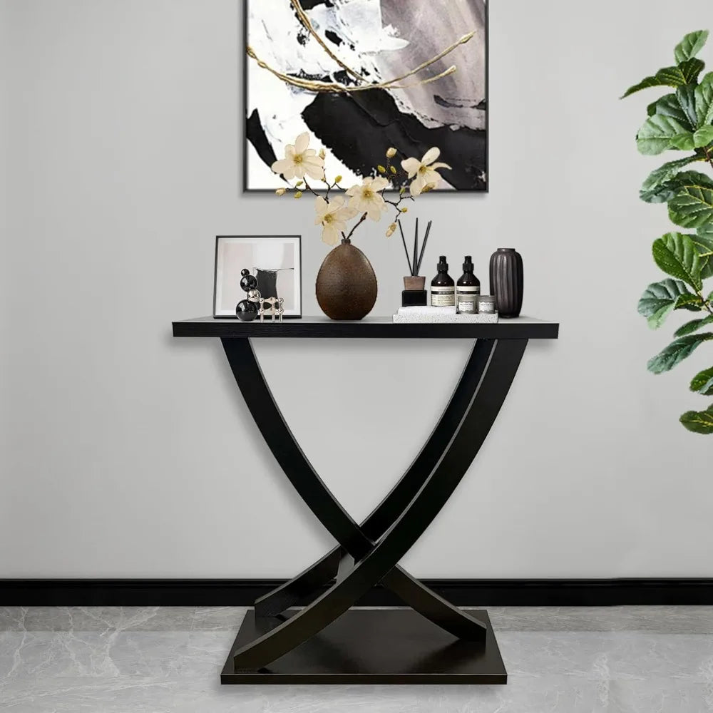 Console Table With Curved Intersecting Legs