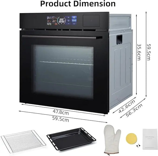 Acekool Built-In Wall Oven With Air Fry 3D LED Screen