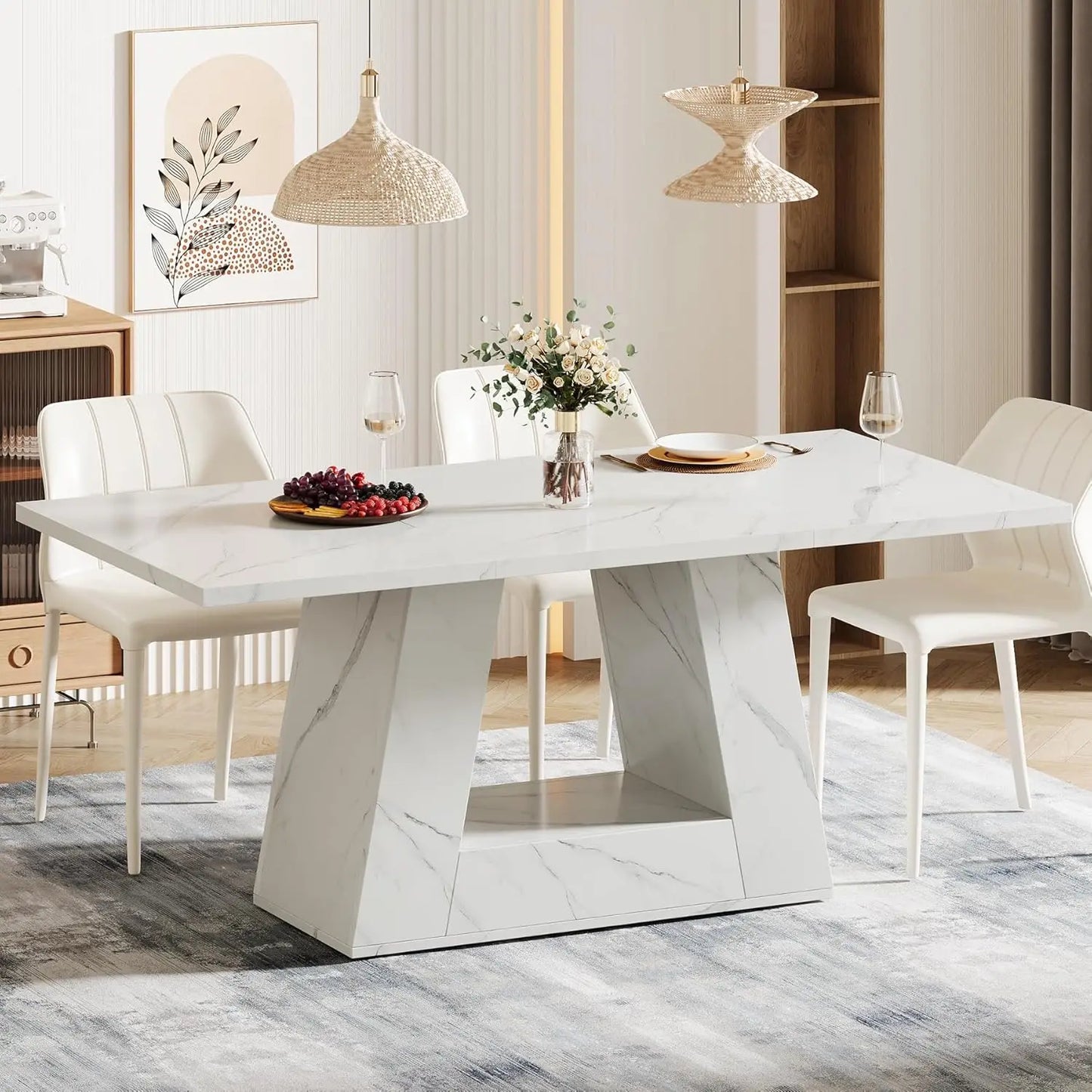 LITTLE TREE Rectangular Dining Table for Four to Six