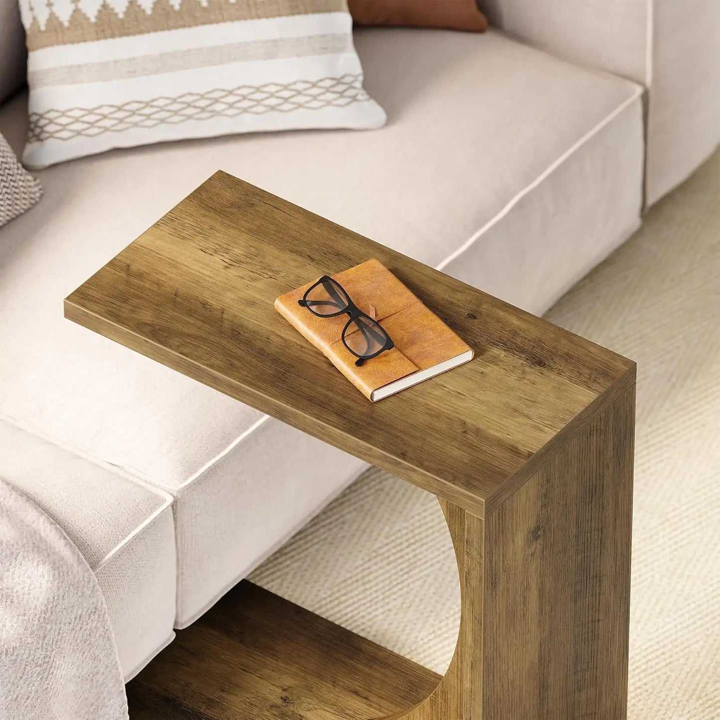 Little Tree C Shaped End Table For Sofa Living Room