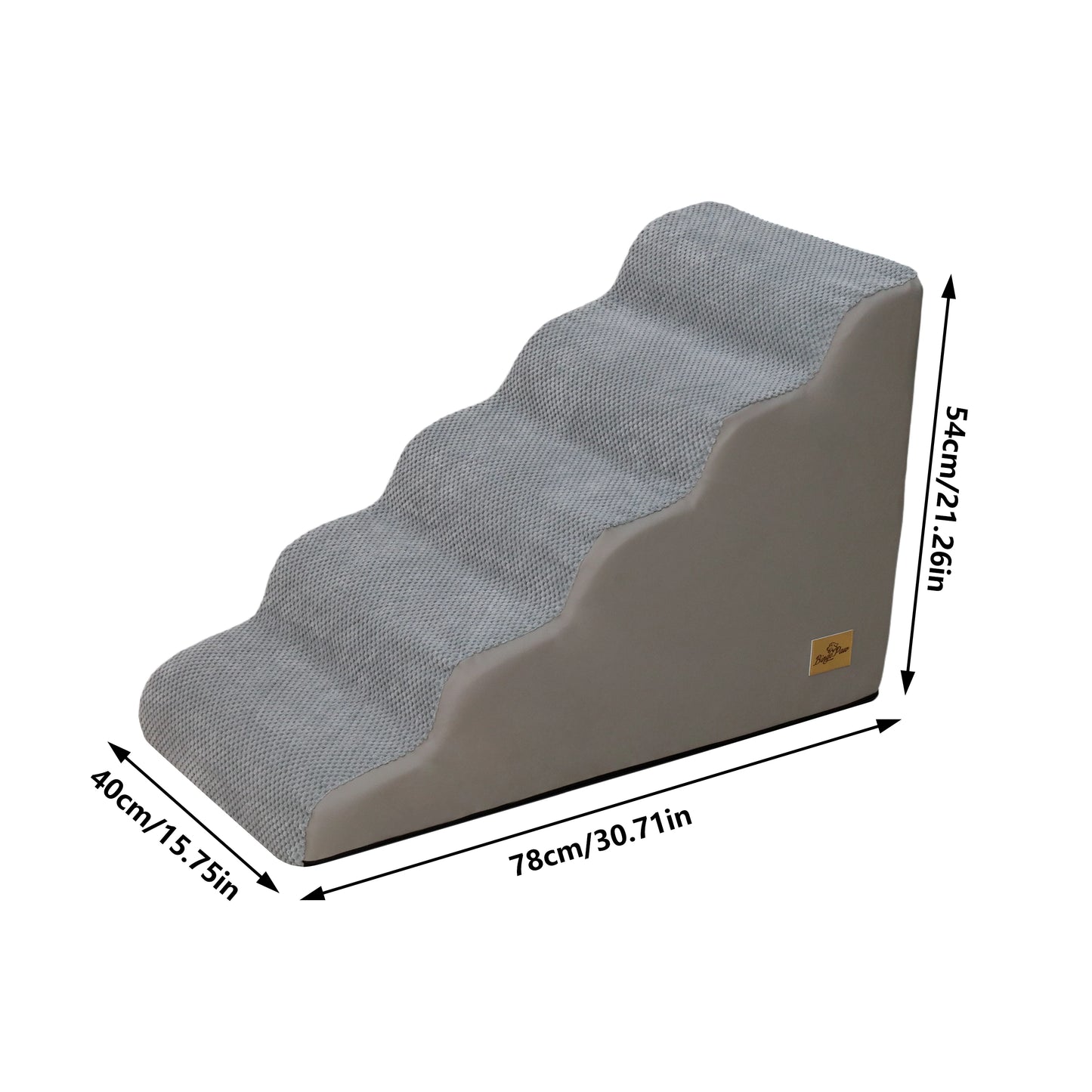Curved Dog Stairs For Small Dogs With Removable Cover