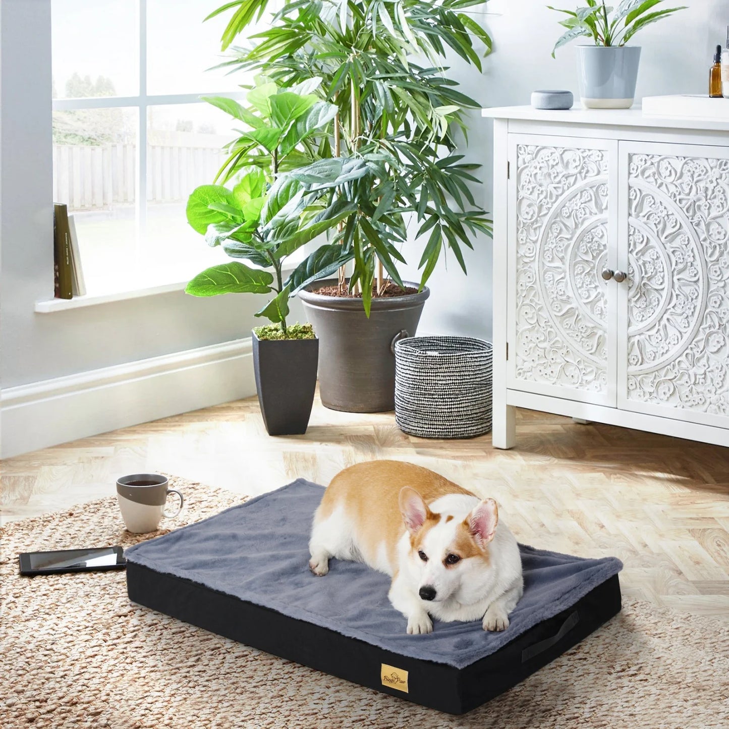 BINGOPAW Orthopedic Dog Bed For Large Dogs With Removable Cover
