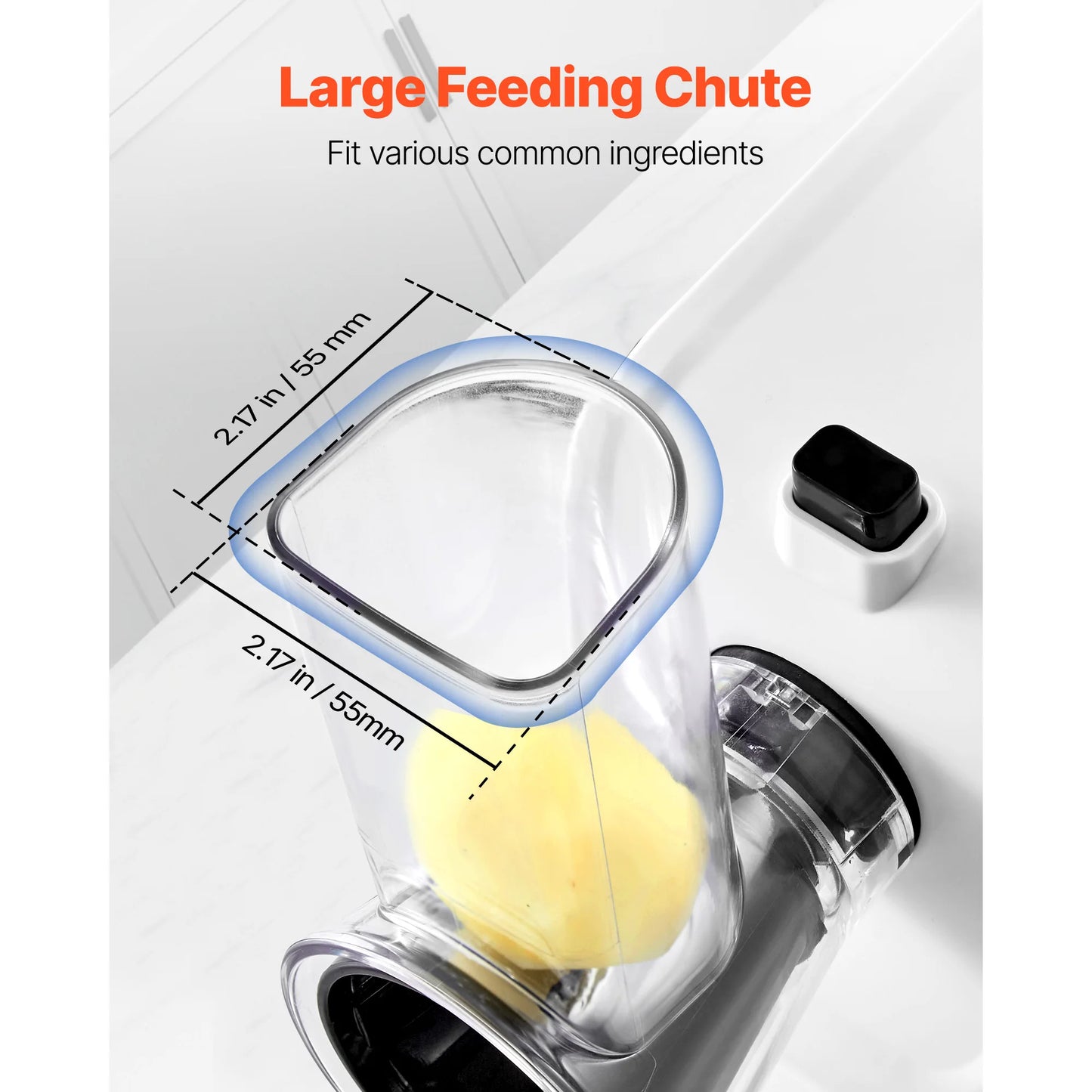 SucceBuy 200W Electric Cheese Grater Salad Shooter With 5 Attachments For Home Cooks Effortless Food Prep