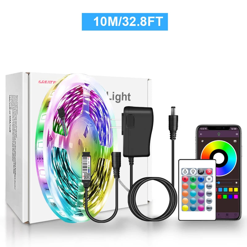 RGB LED Strip Lights 5050 With Bluetooth App Control 12V
