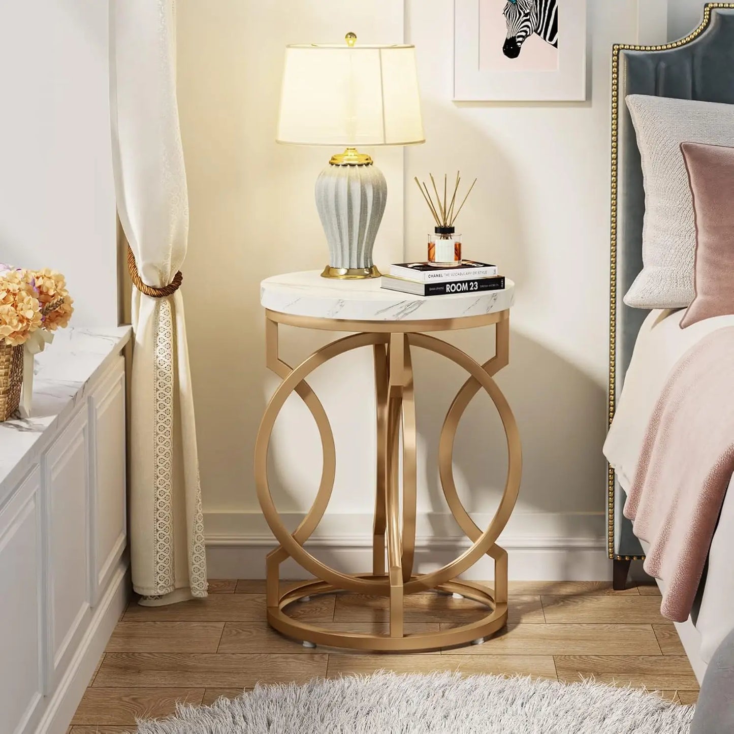 Little Tree Round End Table Multifunctional Accent Side Table