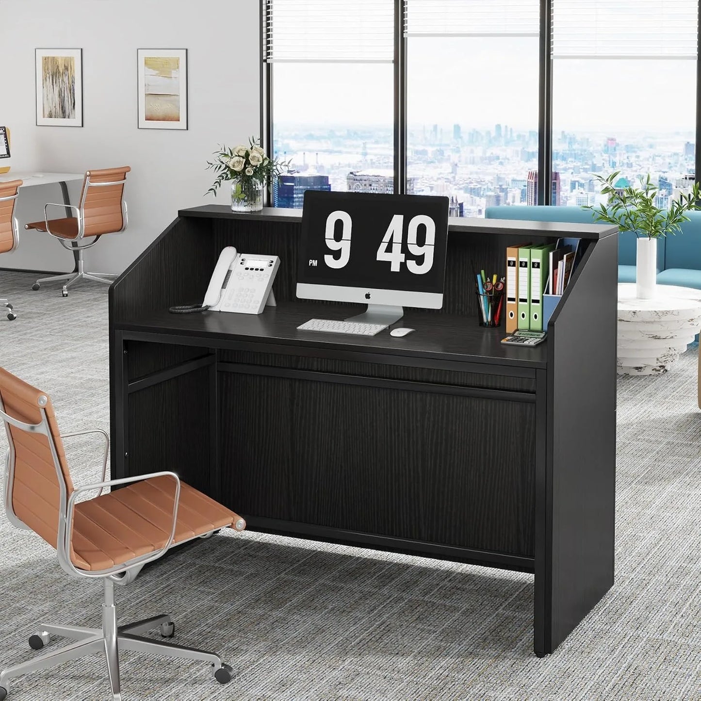 Little Tree Reception Desk With Cable Grommet For Lobby