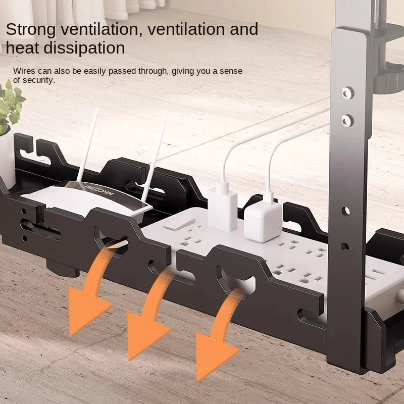 BEISHI Telescopic Under Table Cable Management Tray Organizer