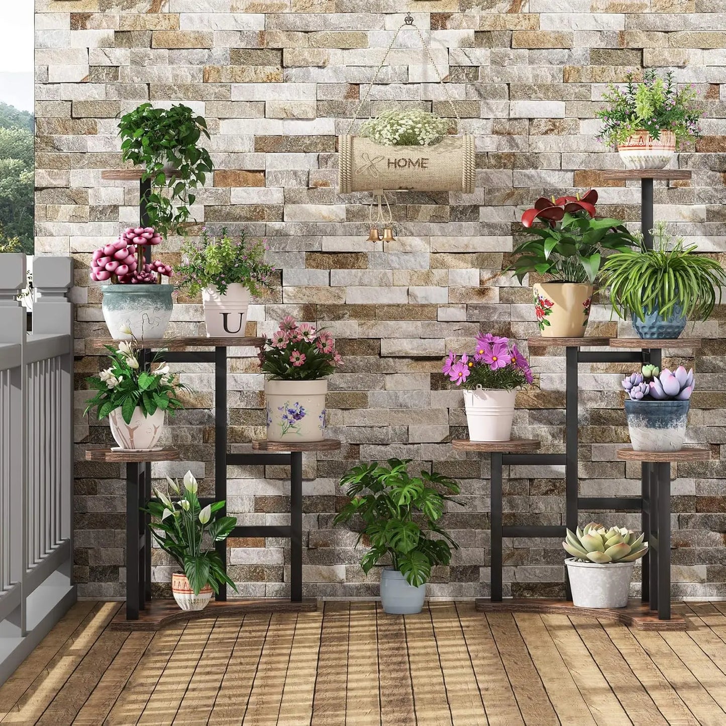 Little Tree 6 Tier Plant Shelf Stand For Living Room Balcony Garden