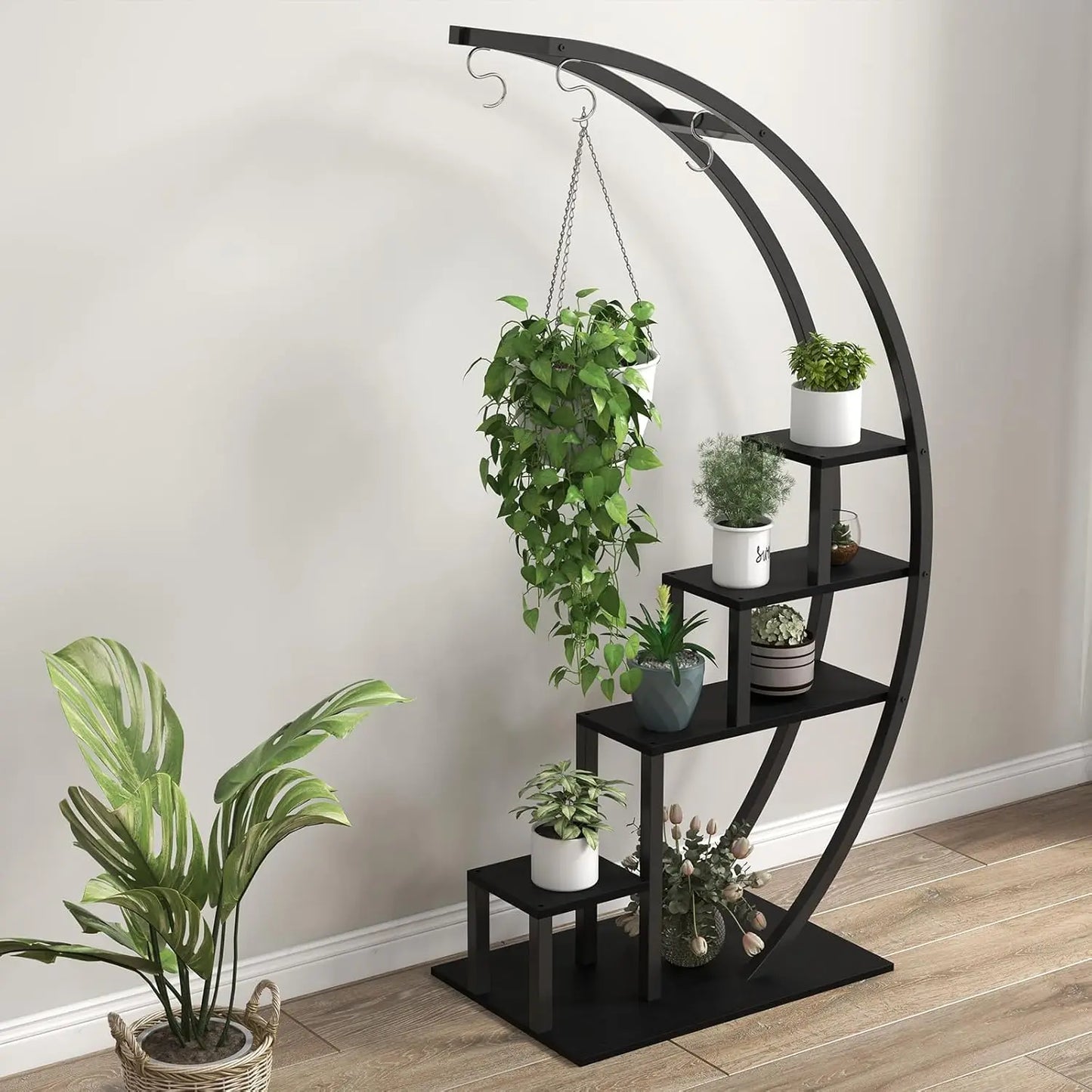 TWISTER.CK 5 Tier Metal Plant Stand Indoor Pack Of 2
