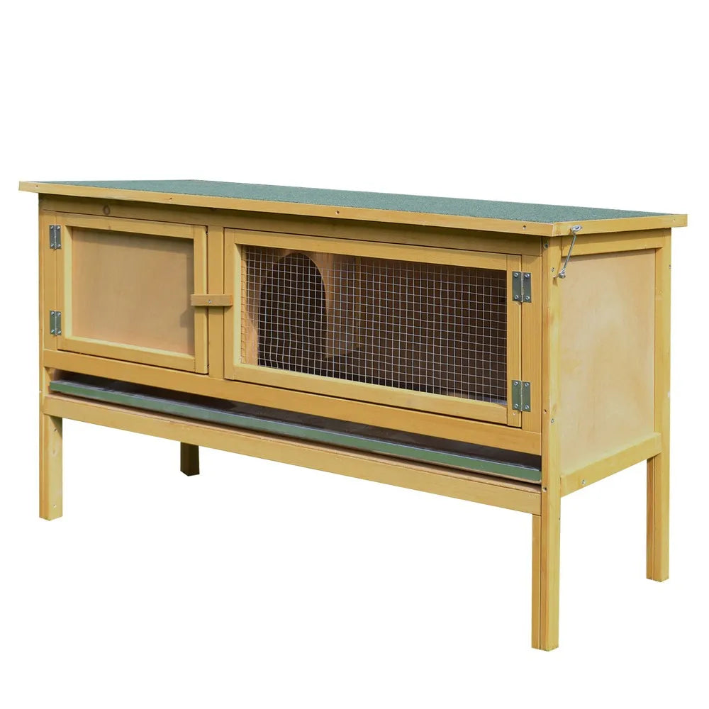 Raised Weather Resistant Outdoor Wood Hutch For Small Animals