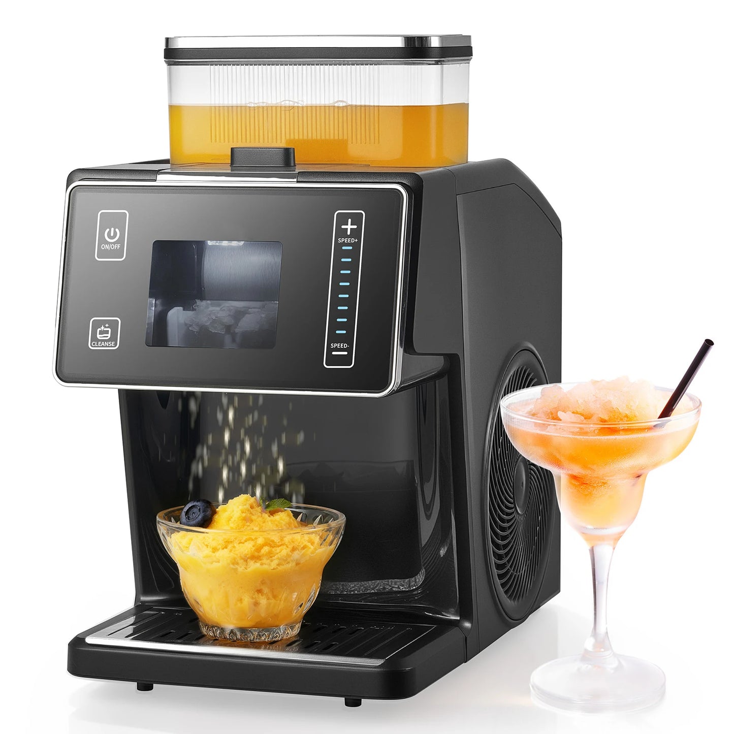 SucceBuy Snowflake Ice Machine With Stainless Steel Blade Tank