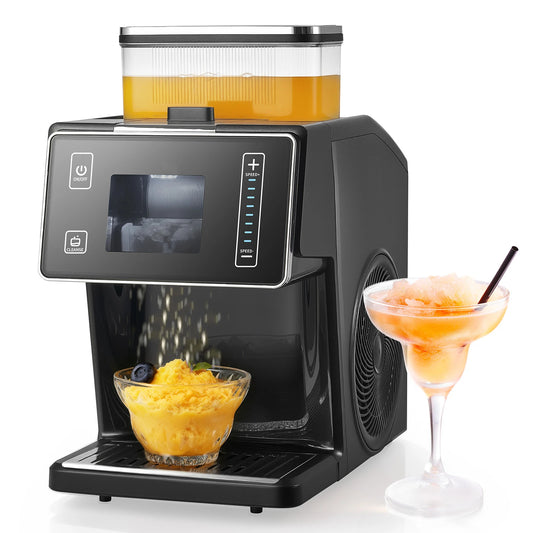SucceBuy Snowflake Ice Machine With Stainless Steel Blade Tank