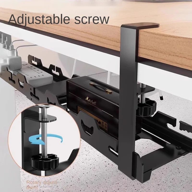 BEISHI Telescopic Under Table Cable Management Tray Organizer