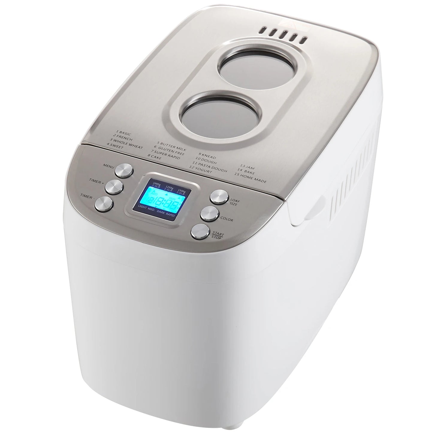 SucceBuy Bread Maker 3 Lb 15 In 1 Automatic Dough Machine With Nonstick Ceramic Pan Gluten Free Setting For Home Bakers
