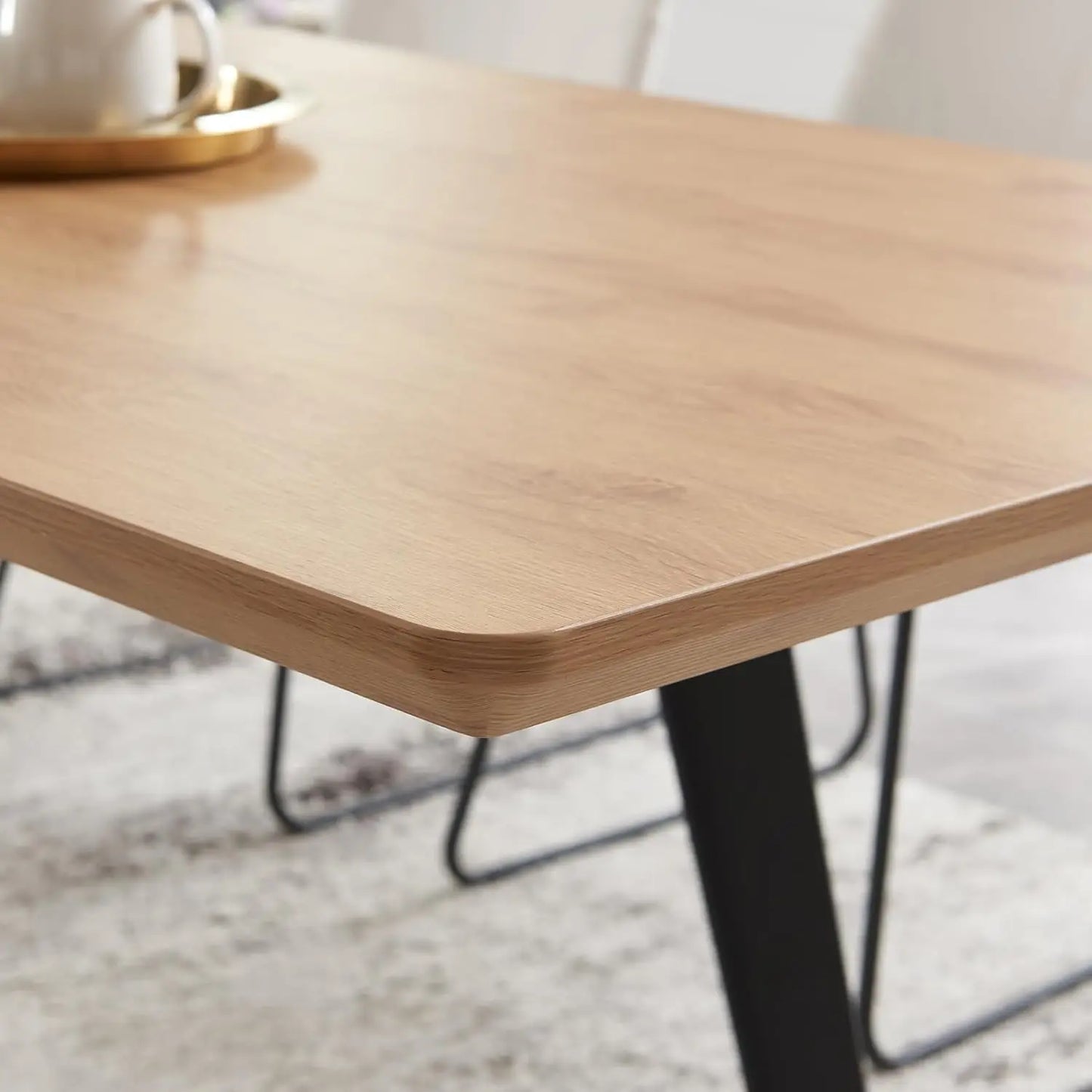 MOYU Modern Expandable Dining Table And Chairs Set