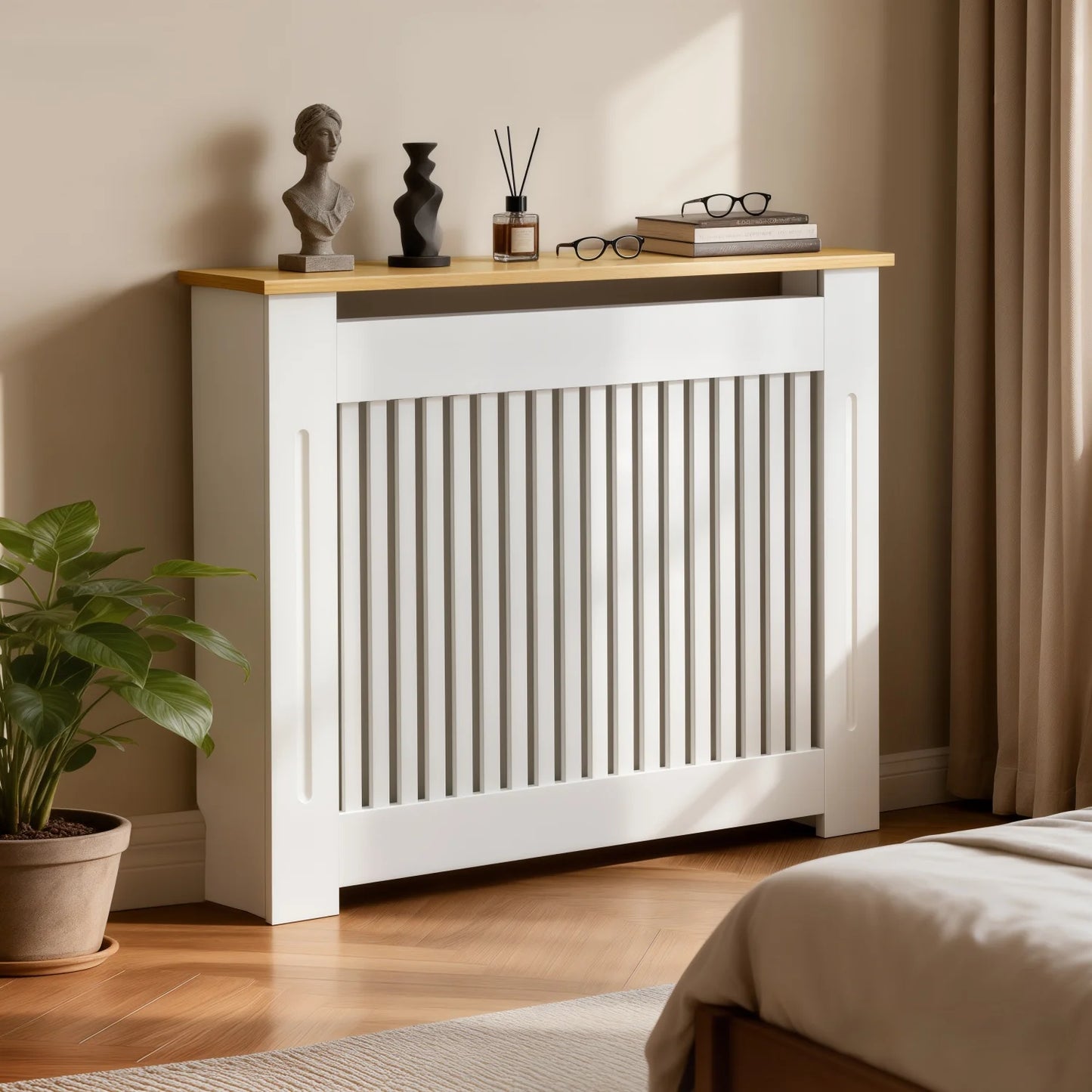 Radiator Cover Guard For Home Living Room MDF Wood Top