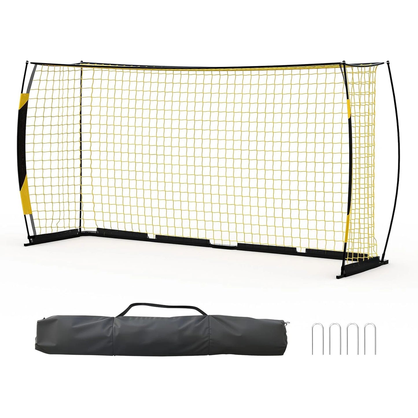 Heavy Duty Portable Soccer Goal With Metal Frame Collapsible Net