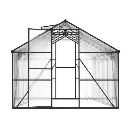 8 By 12 Ft Polycarbonate Walk In Greenhouse For Outdoor Gardening