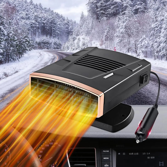 XMSJ 12V Portable Car Heater 2-In-1 Defrost Defogger With 360 Degree Rotatable Vent For Drivers